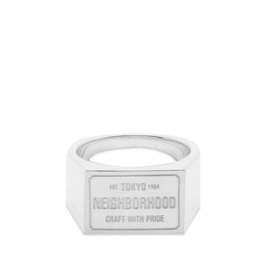 Accessories * | Neighborhood Silver Signet Ring