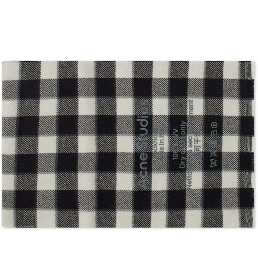 Accessories * | Acne Studios Cassiar Check Narrow New Scarf