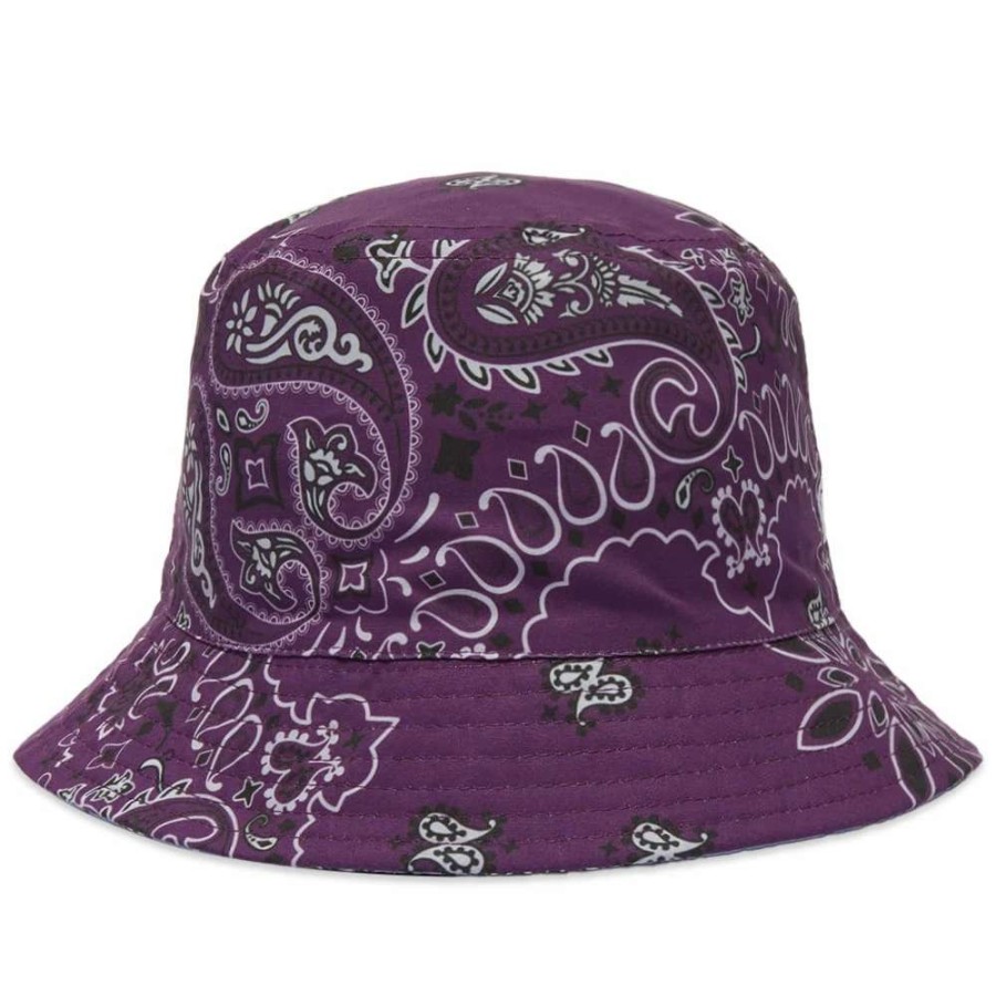 Accessories * | New Era Sam Reversible Paisley Bucket Hat