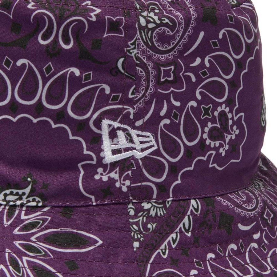 Accessories * | New Era Sam Reversible Paisley Bucket Hat