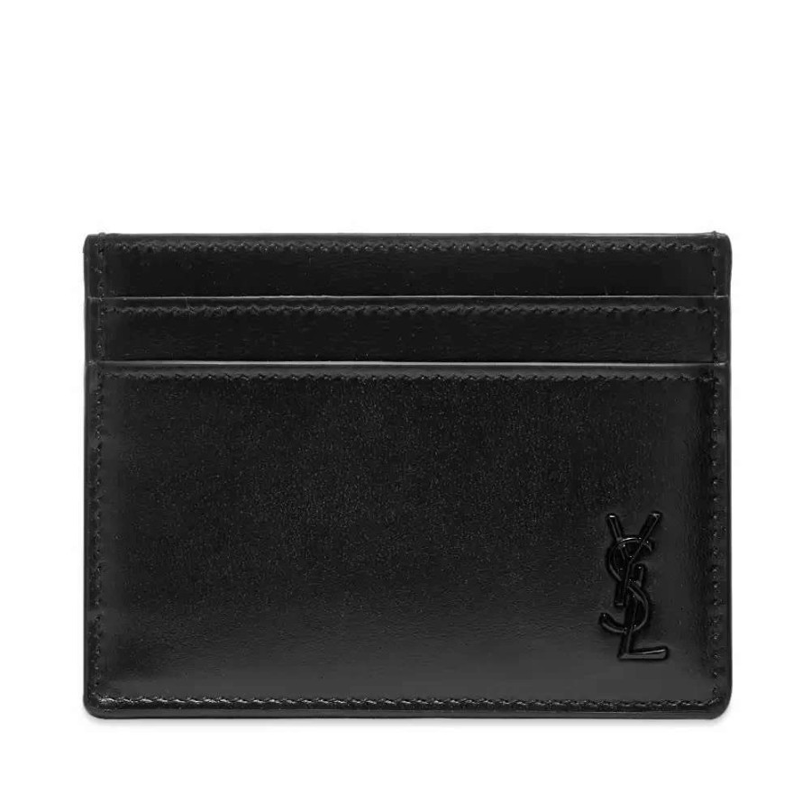 Accessories * | Saint Laurent Tiny Monogram Card Holder