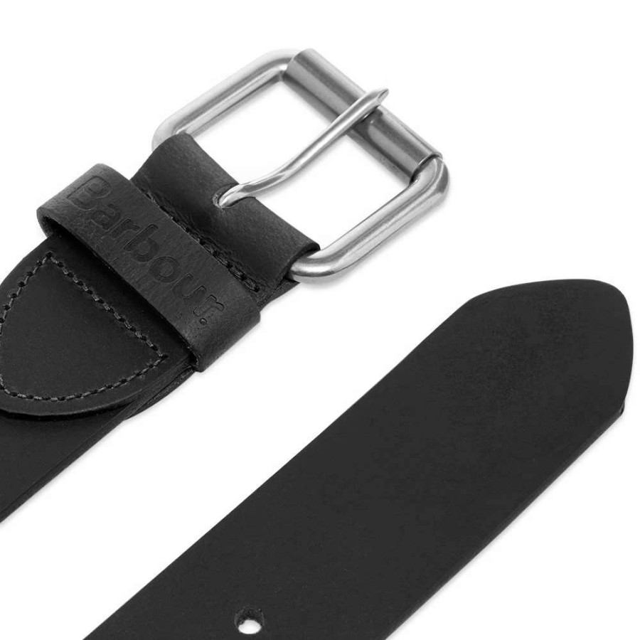 Accessories * | Barbour Matt Leather Belt