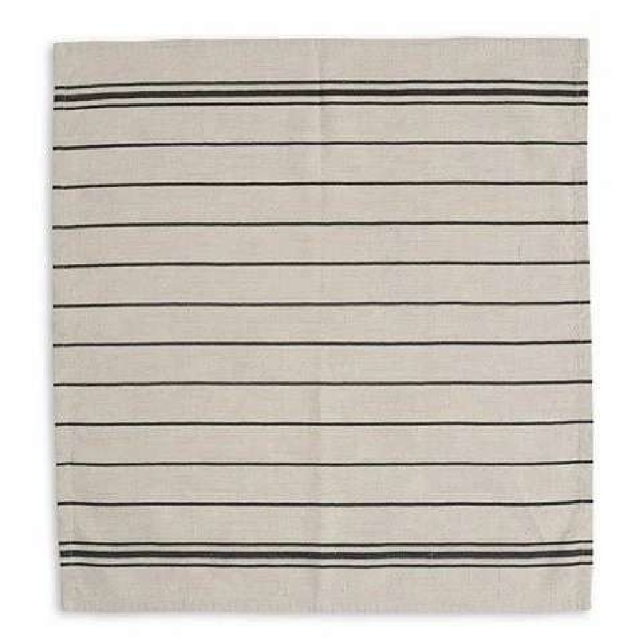 Table Accessories * | Lexington Stripe Napkin White & Navy 50X50Cm