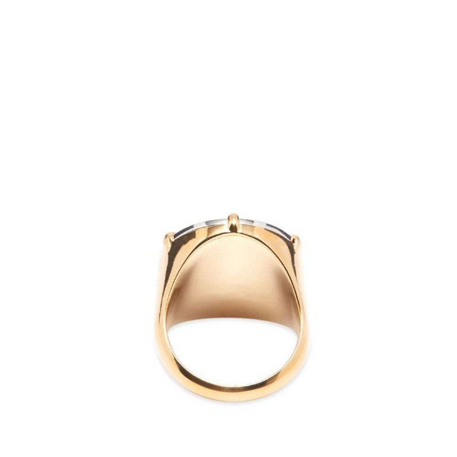 Accessories * | A.P.C. Eloi Logo Signet Ring