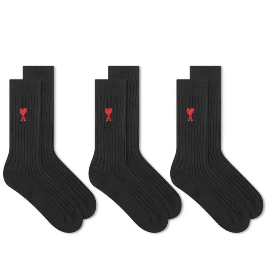 Accessories * | Ami Small A Heart Sock 3 Pack