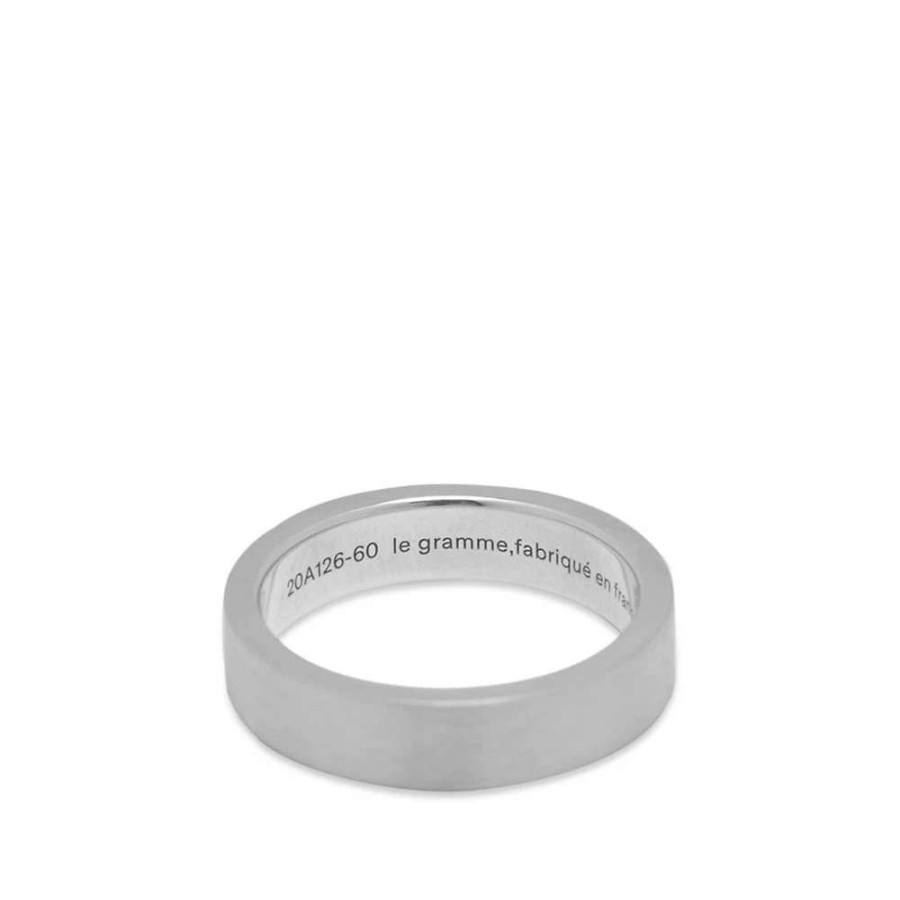 Accessories * | Le Gramme Brushed Ribbon Ring