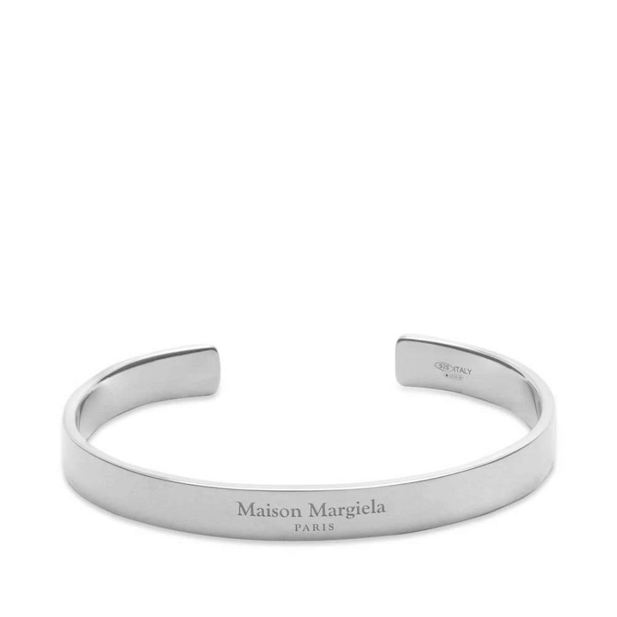 Accessories * | Maison Margiela Text Logo Bangle