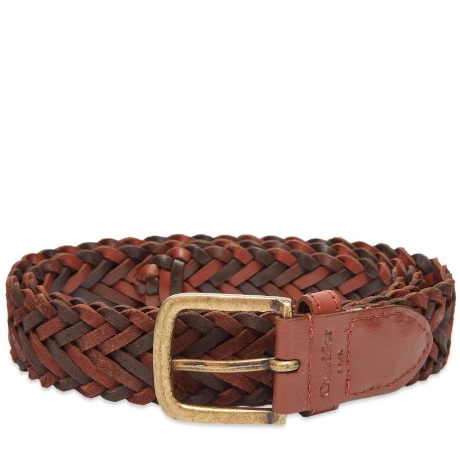 Accessories * | Corridor Braided Leather Belt