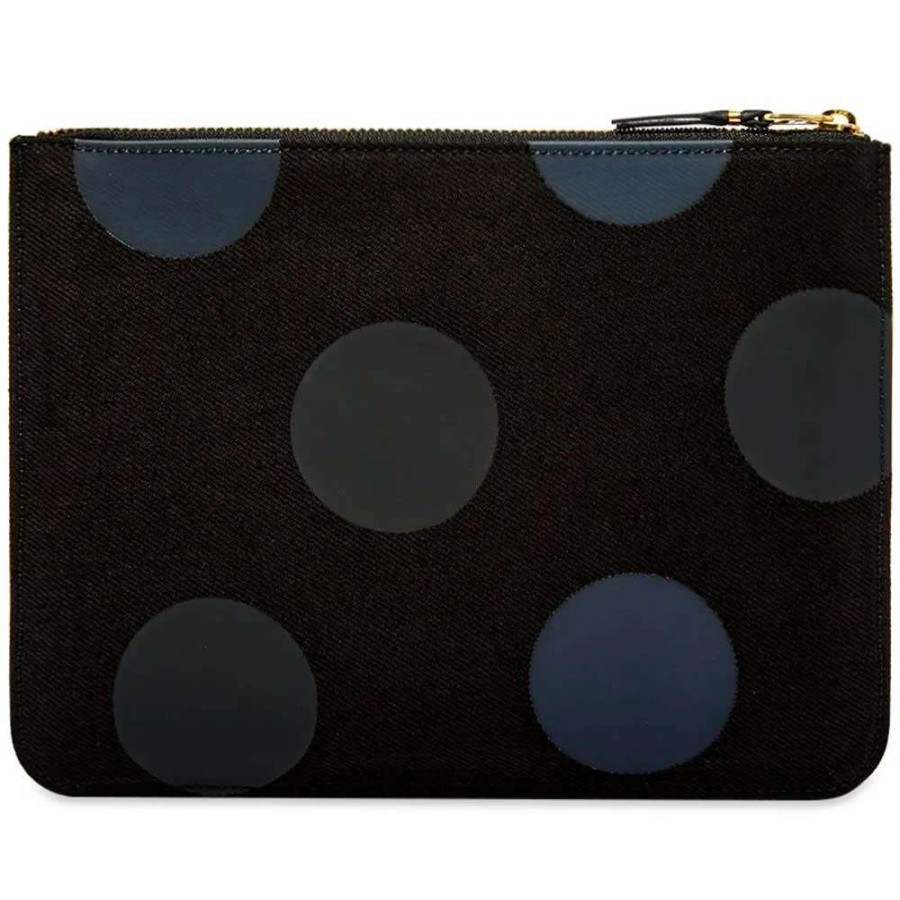 Accessories * | Comme Des Garcons Wallet Comme Des Garcons Sa5100Rd Rubber Dot Wallet