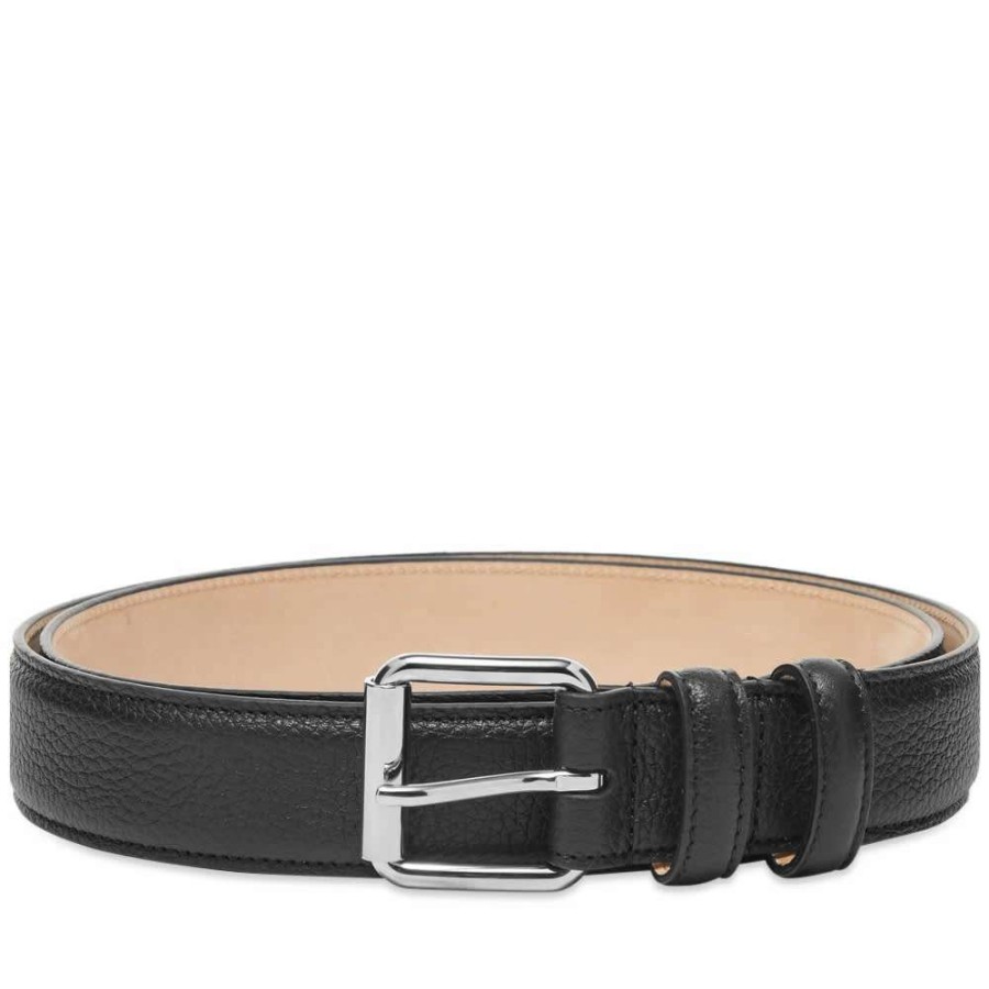 Accessories * | A.P.C. Paris Grain Leather Belt