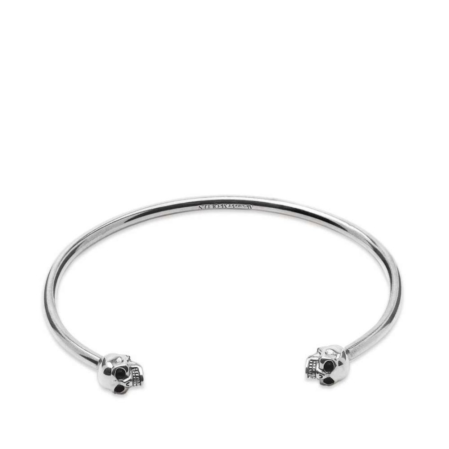 Accessories * | Alexander Mcqueen Twin Skull Bracelet