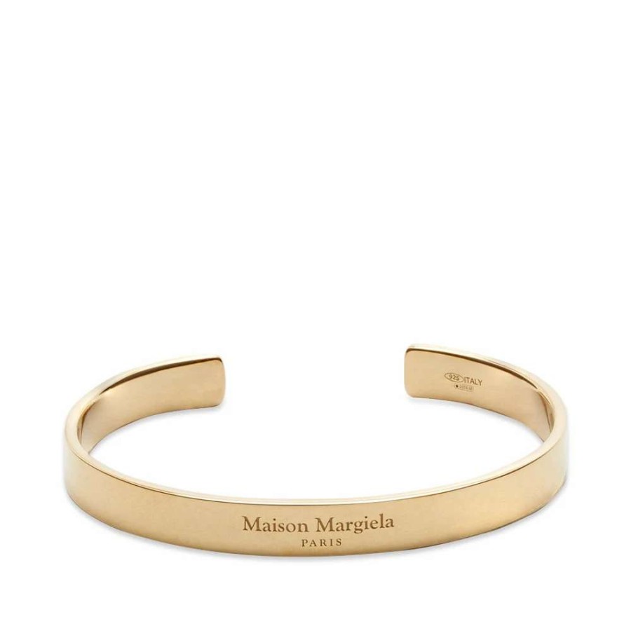 Accessories * | Maison Margiela Text Logo Bangle