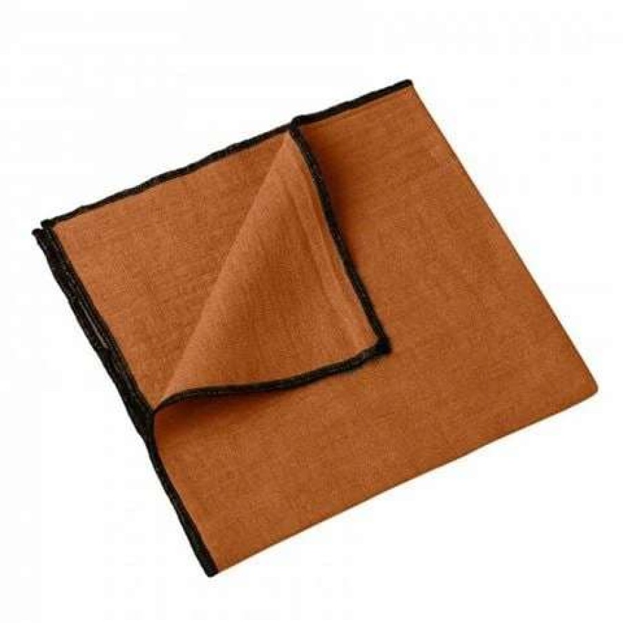 Table Accessories * | Harmony Linen Napkin Letia Caramel Chamois 41X41Cm