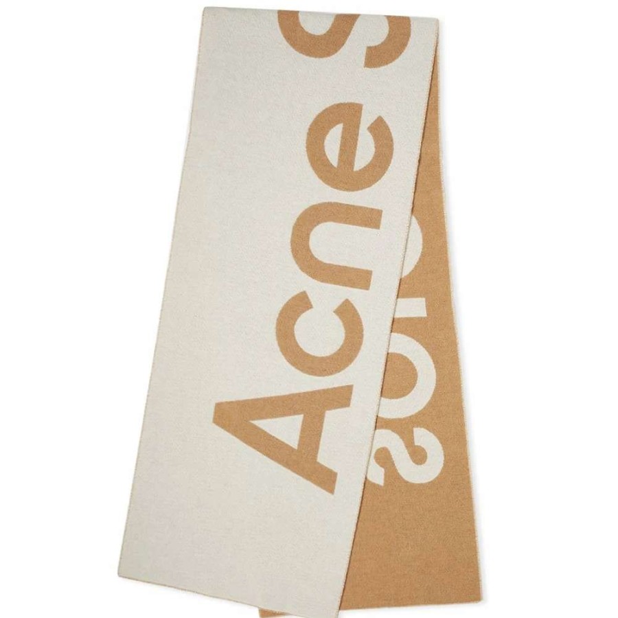 Accessories * | Acne Studios Toronty Logo Contrast Recycled Scarf