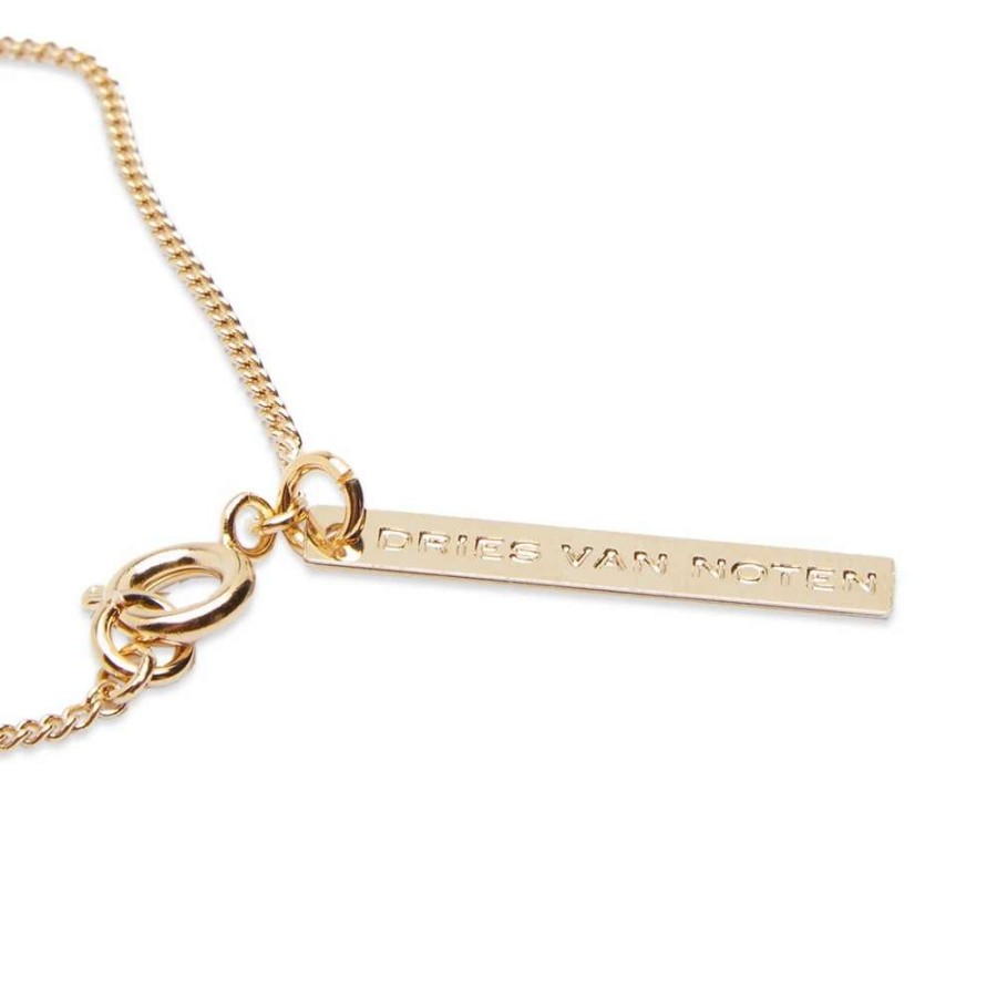 Accessories * | Dries Van Noten Logo Tag Bracelet