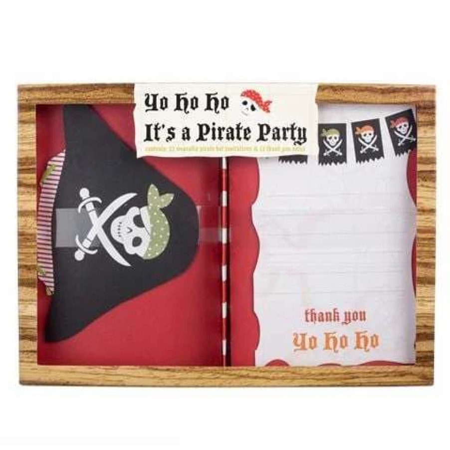 Gift Wrapping & Cards * | Meri-Meri Pirate Box Set Invitation And Thank You Notes