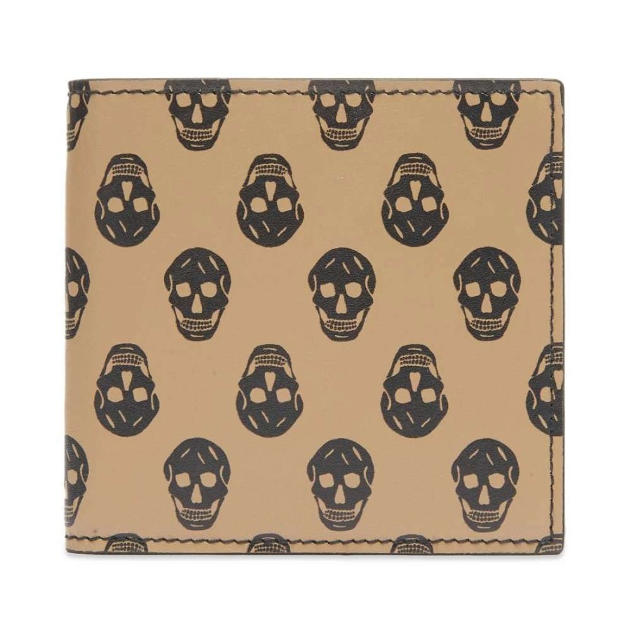 Accessories * | Alexander Mcqueen All Over Skull Billfold Wallet