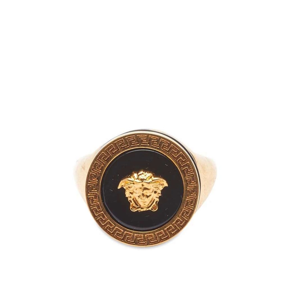 Accessories * | Versace Medusa Head Signet Ring