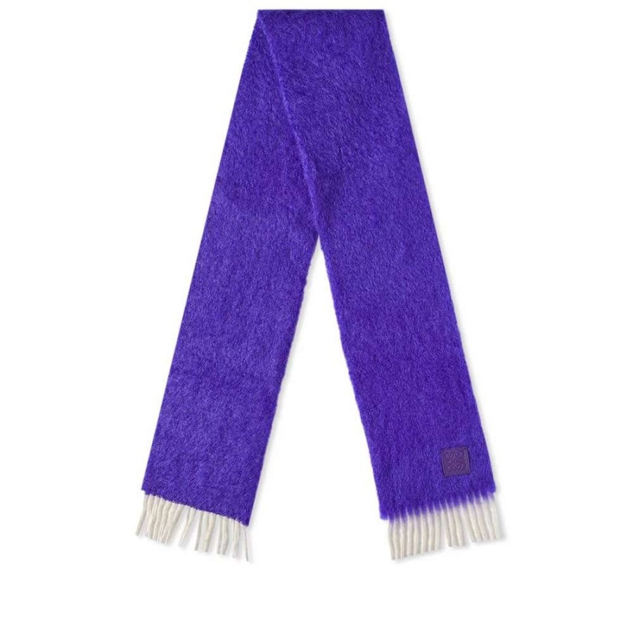 Accessories * | Loewe Contrast Mohair Scarf