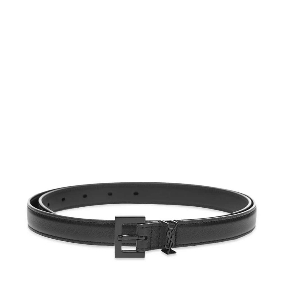 Accessories * | Saint Laurent Monogram Logo Belt