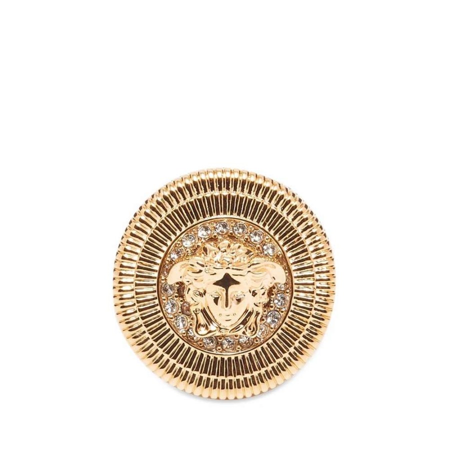 Accessories * | Versace Large Medusa Head Signet Ring