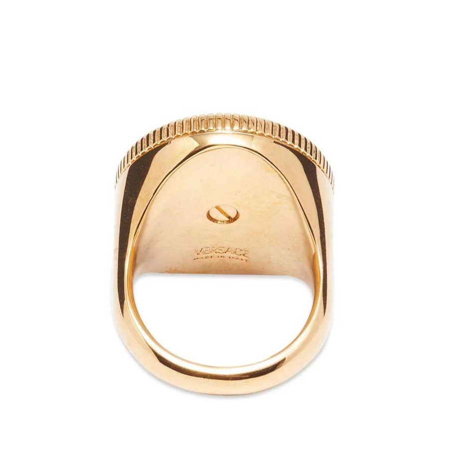 Accessories * | Versace Large Medusa Head Signet Ring