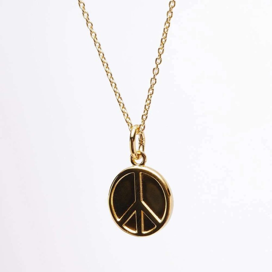 Accessories * | Needles Peace Gold Plated Pendant