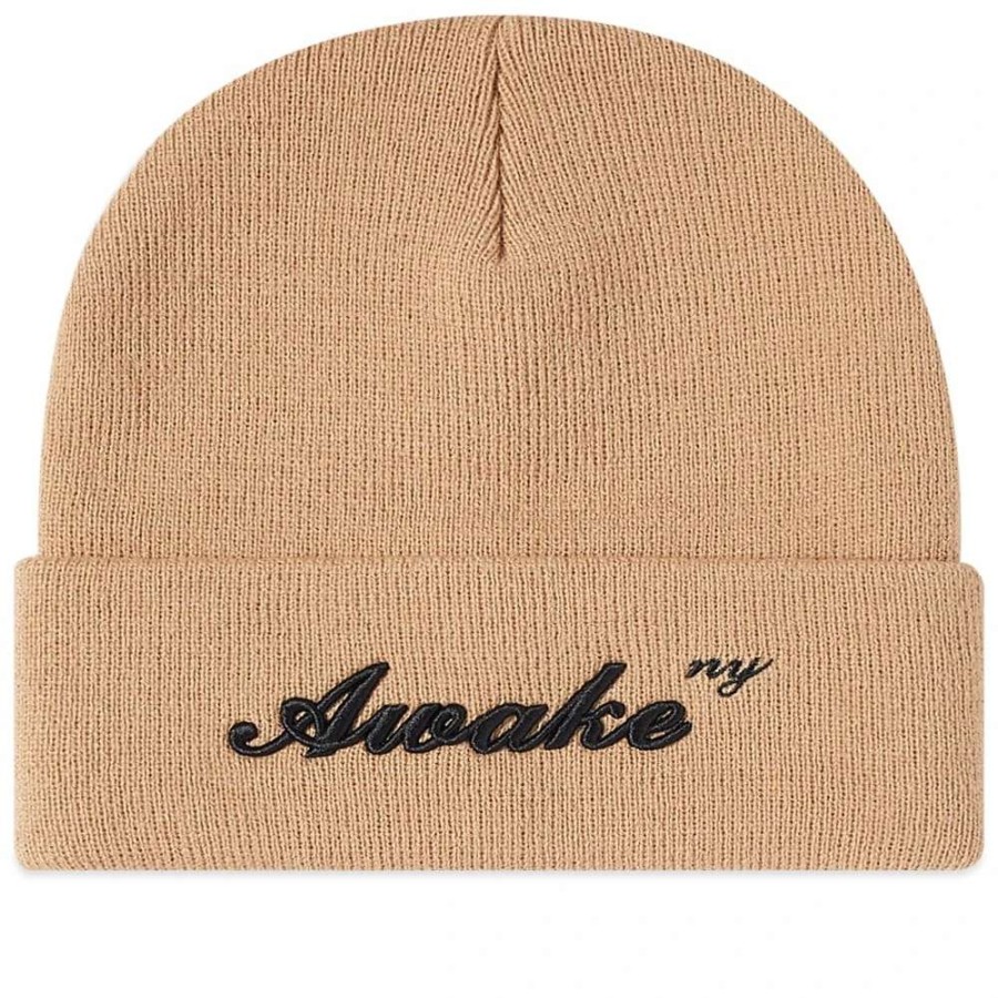 Accessories * | Awake Ny Script Logo Beanie