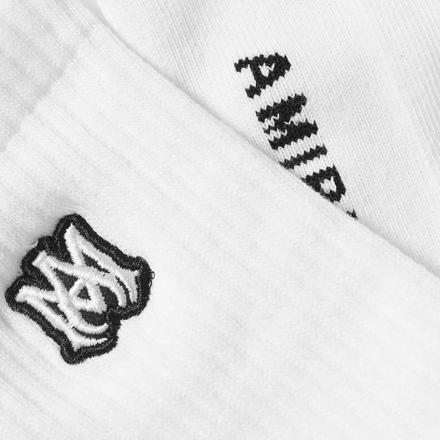 Accessories * | Amiri Ma Embroidery Patch Sock