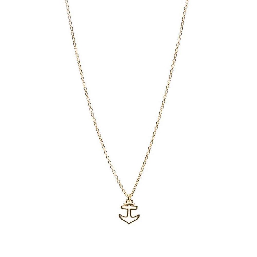 Accessories * | A.P.C. A.P.C Anchor Necklace