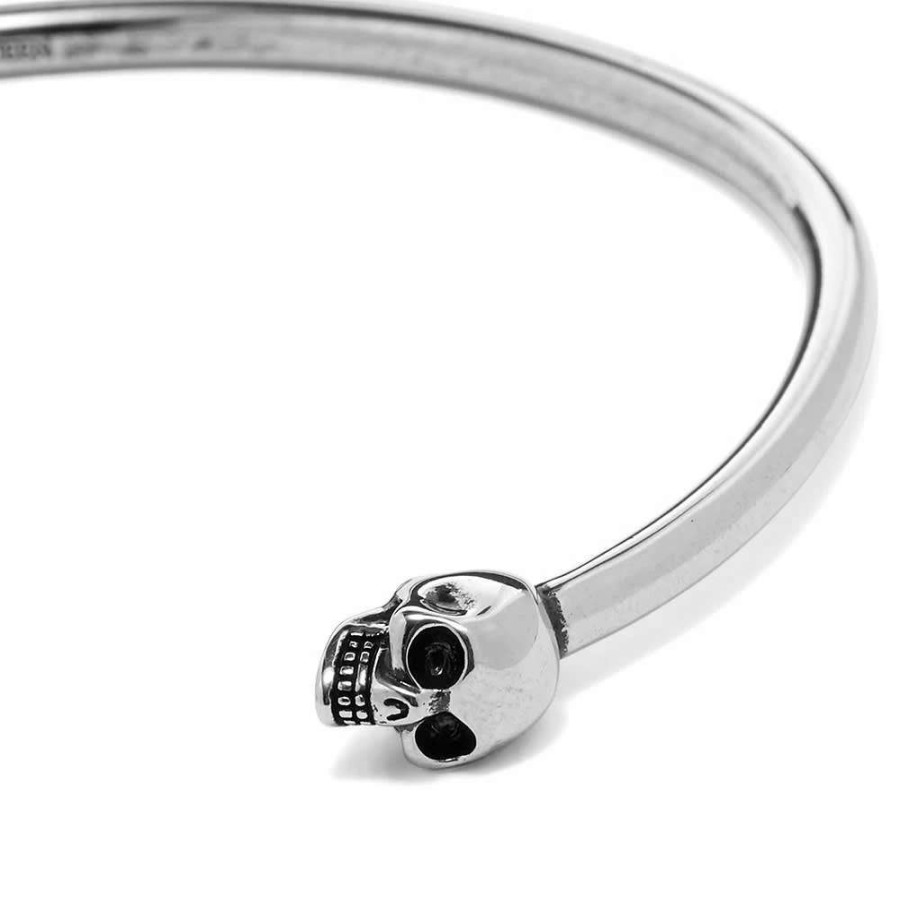 Accessories * | Alexander Mcqueen Thin Twin Skull Bracelet