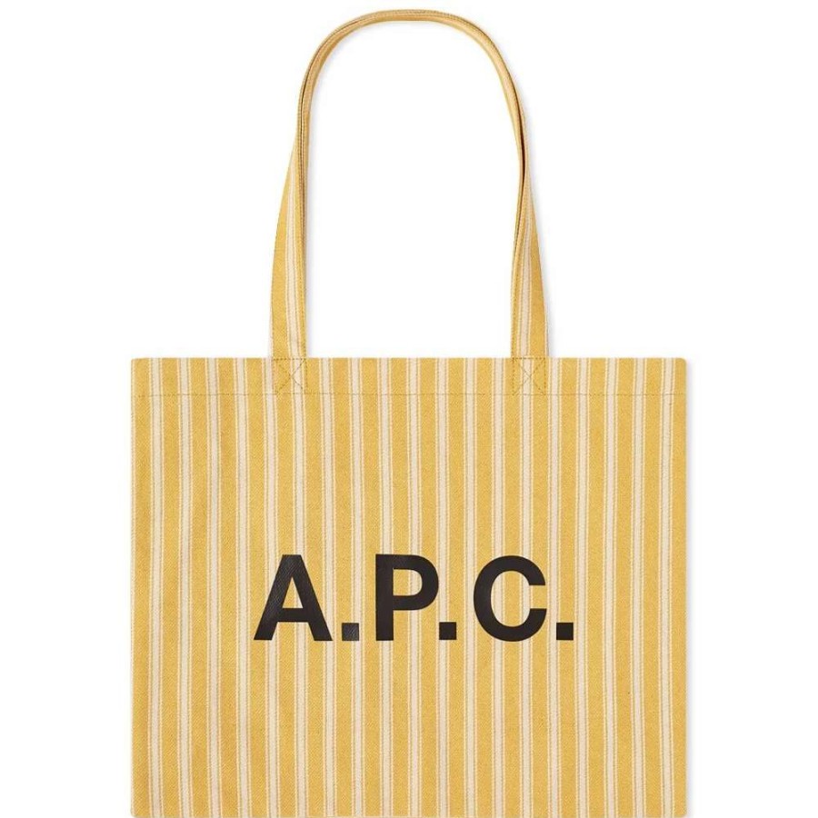 Accessories * | A.P.C. Diane Stripe Shopping Tote