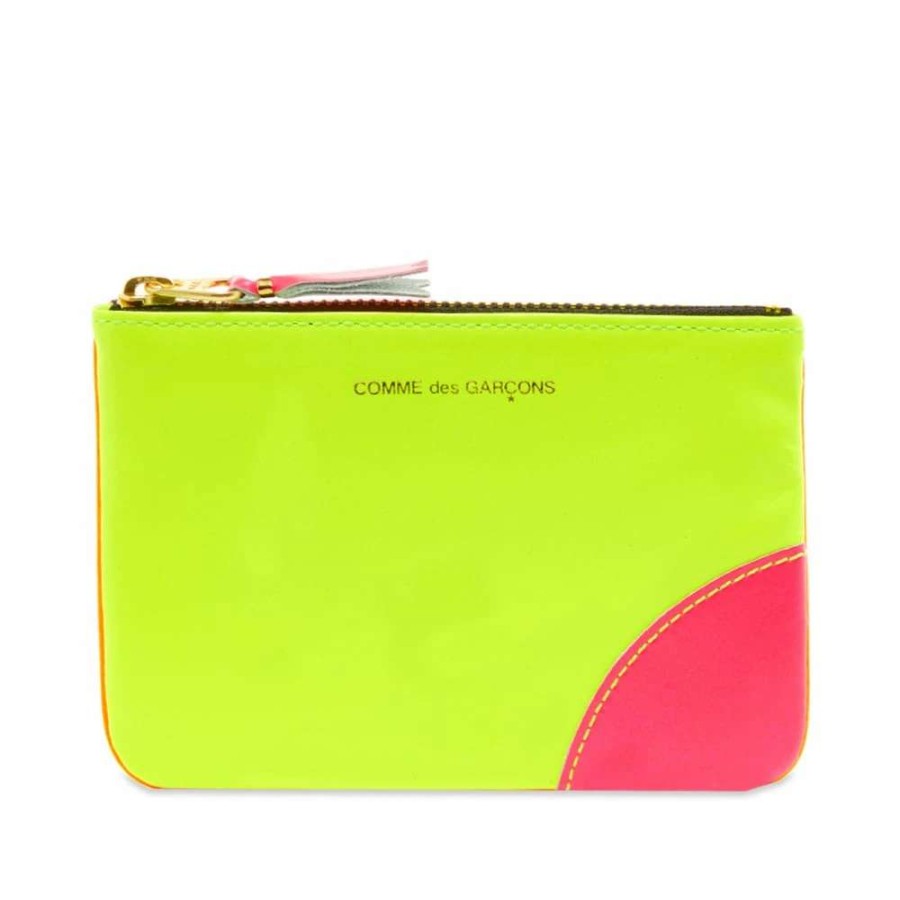 Accessories * | Comme Des Garcons Wallet Sa8100Sf Super Fluro Leather Wallet