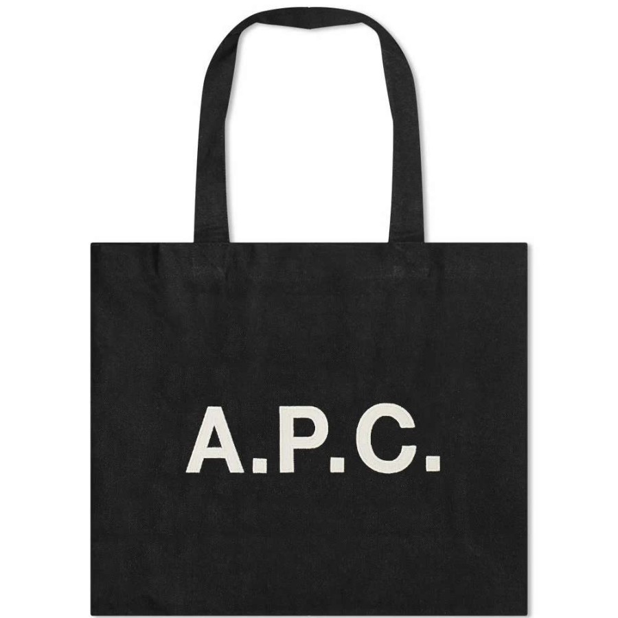 Accessories * | A.P.C. Diane Denim Shopping Tote