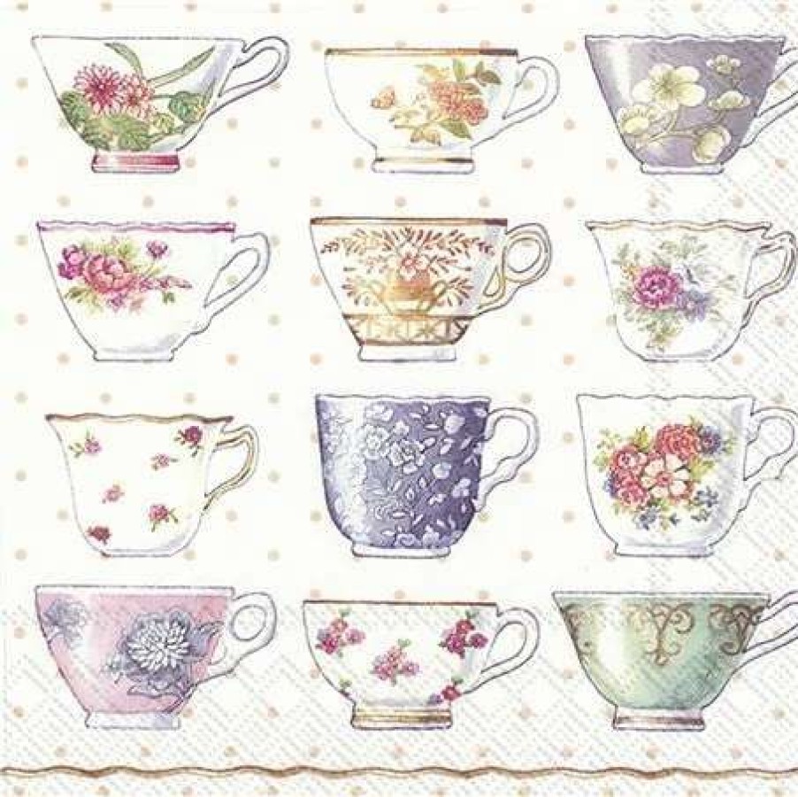 Table Accessories * | Ihr Lunch Napkin Classic Cups 20Pce