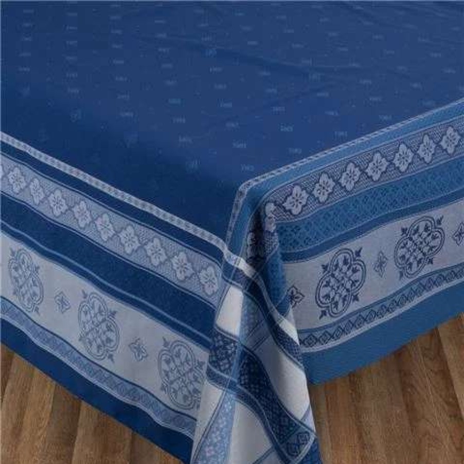 Table Accessories * | L'Ensoleillade Callas Blue Tablecloth 250X160Cm