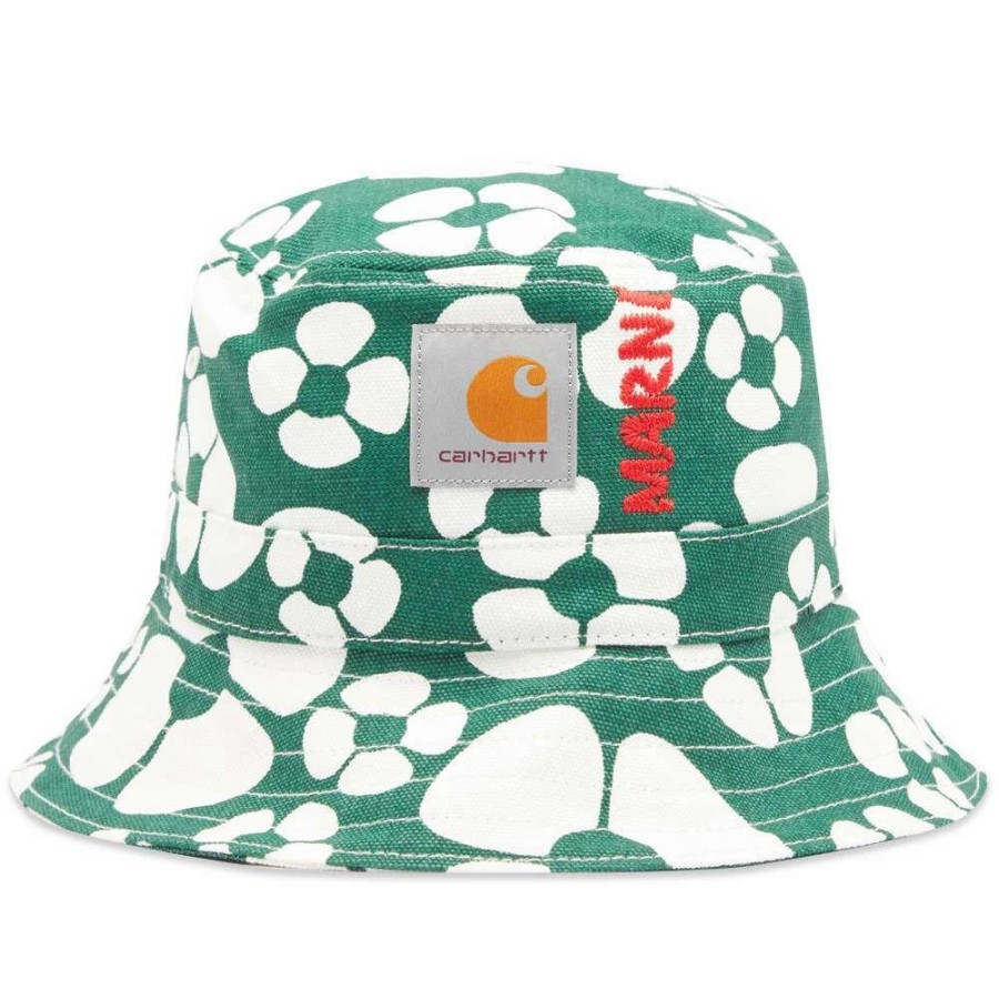 Accessories * | Marni X Carhartt Wip Floral Bucket Hat