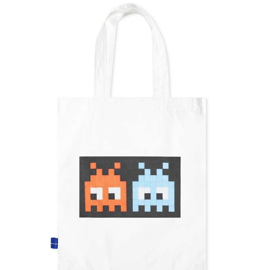 Accessories * | Comme Des Garcons Shirt Invader Graphic Tote Bag