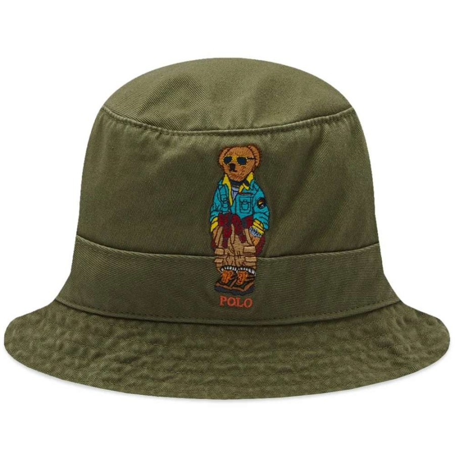 Accessories * | Polo Ralph Lauren Bear Bucket Hat