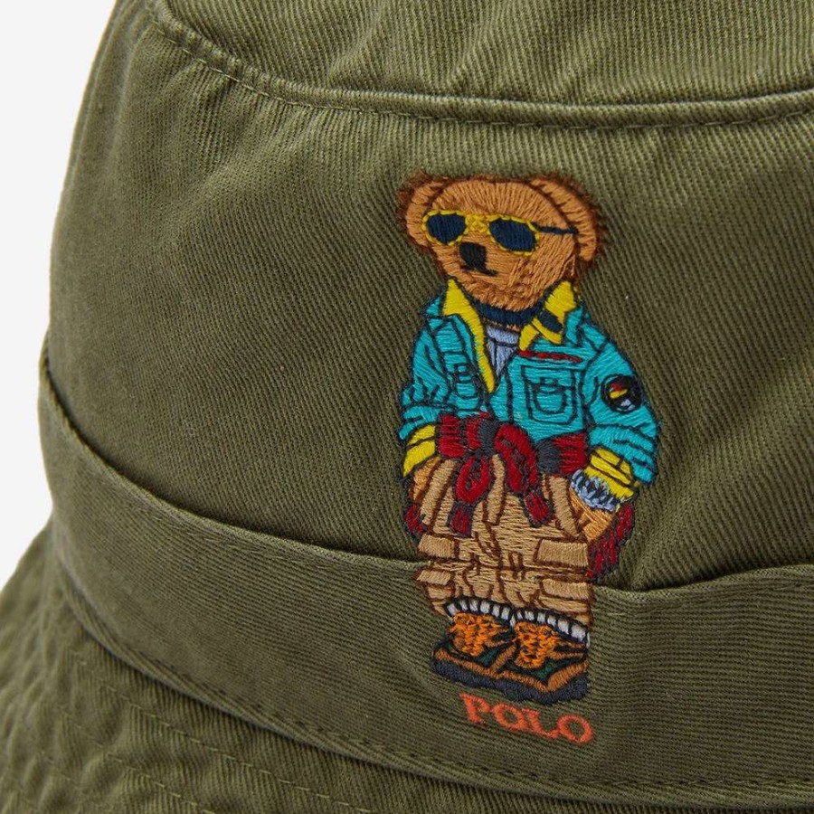 Accessories * | Polo Ralph Lauren Bear Bucket Hat