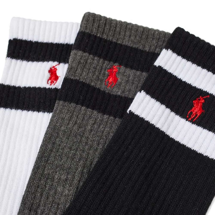 Accessories * | Polo Ralph Lauren Classic Stripe Sport Sock 3 Pack