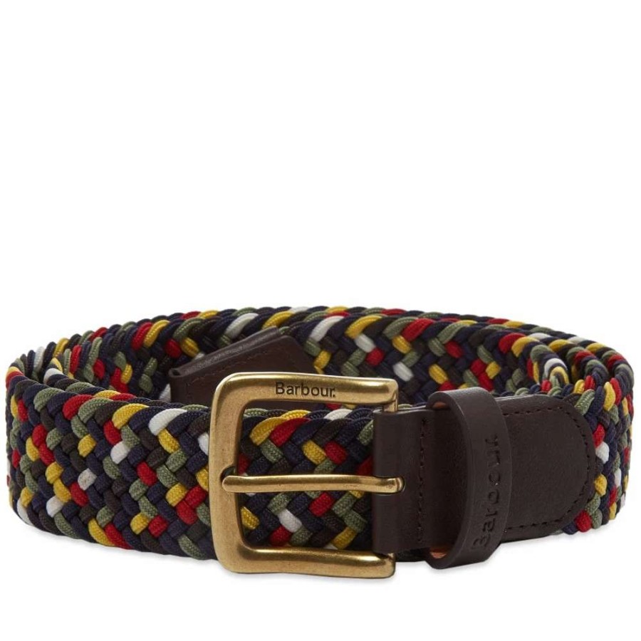 Accessories * | Barbour Tartan Coloured Stretch Belt Gift Box