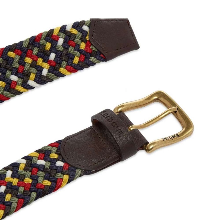 Accessories * | Barbour Tartan Coloured Stretch Belt Gift Box