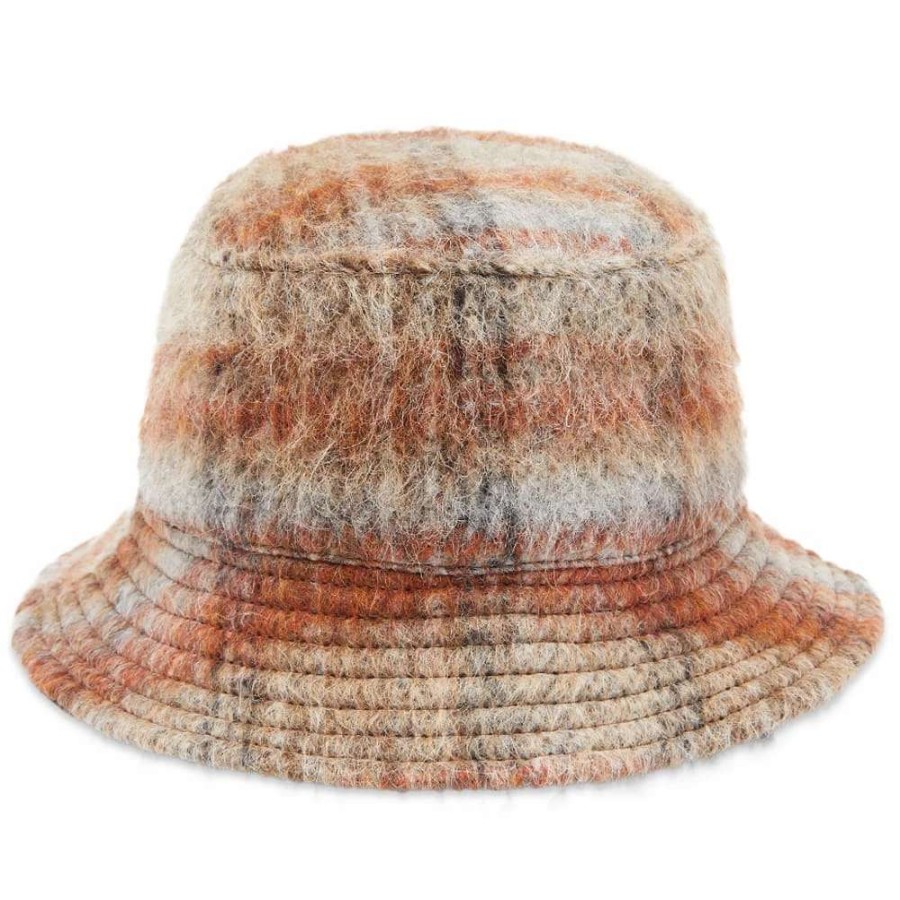 Accessories * | Our Legacy Check Alpaca Bucket Hat