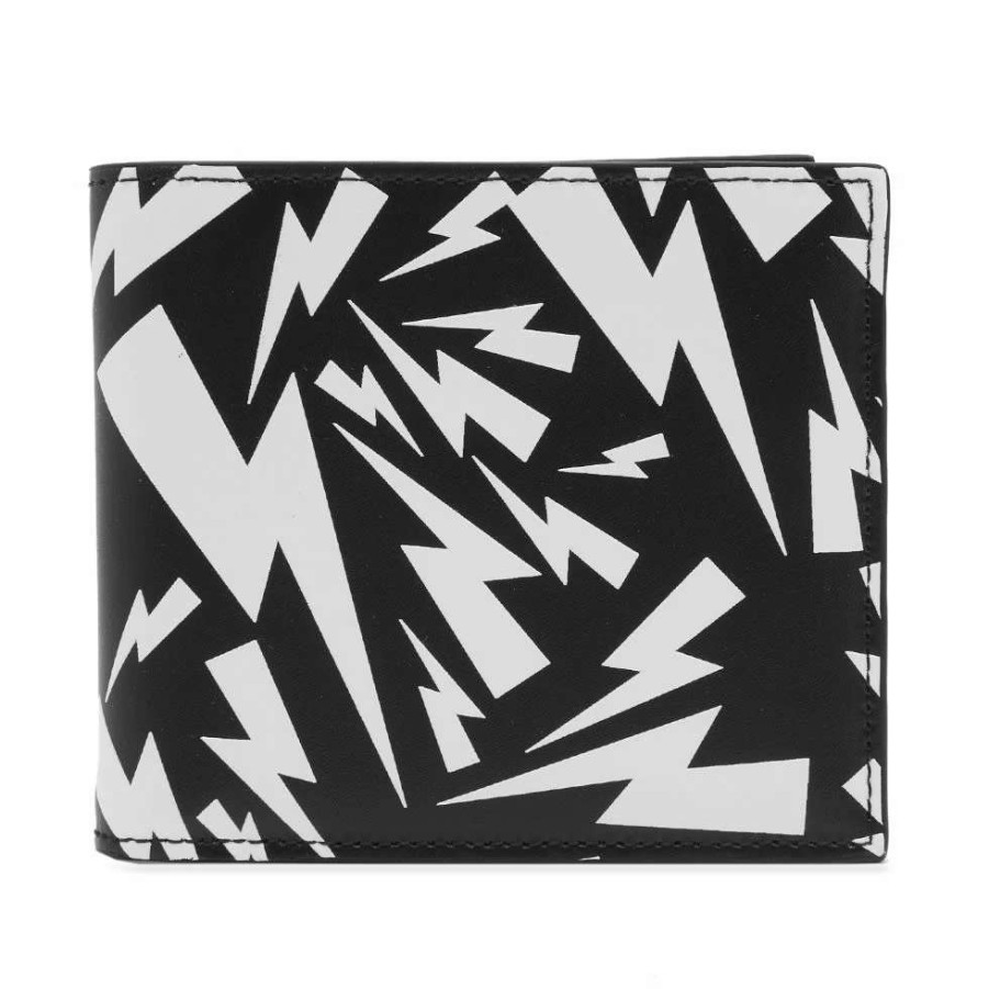 Accessories * | Neil Barrett Chaos Bolt Billfold Wallet