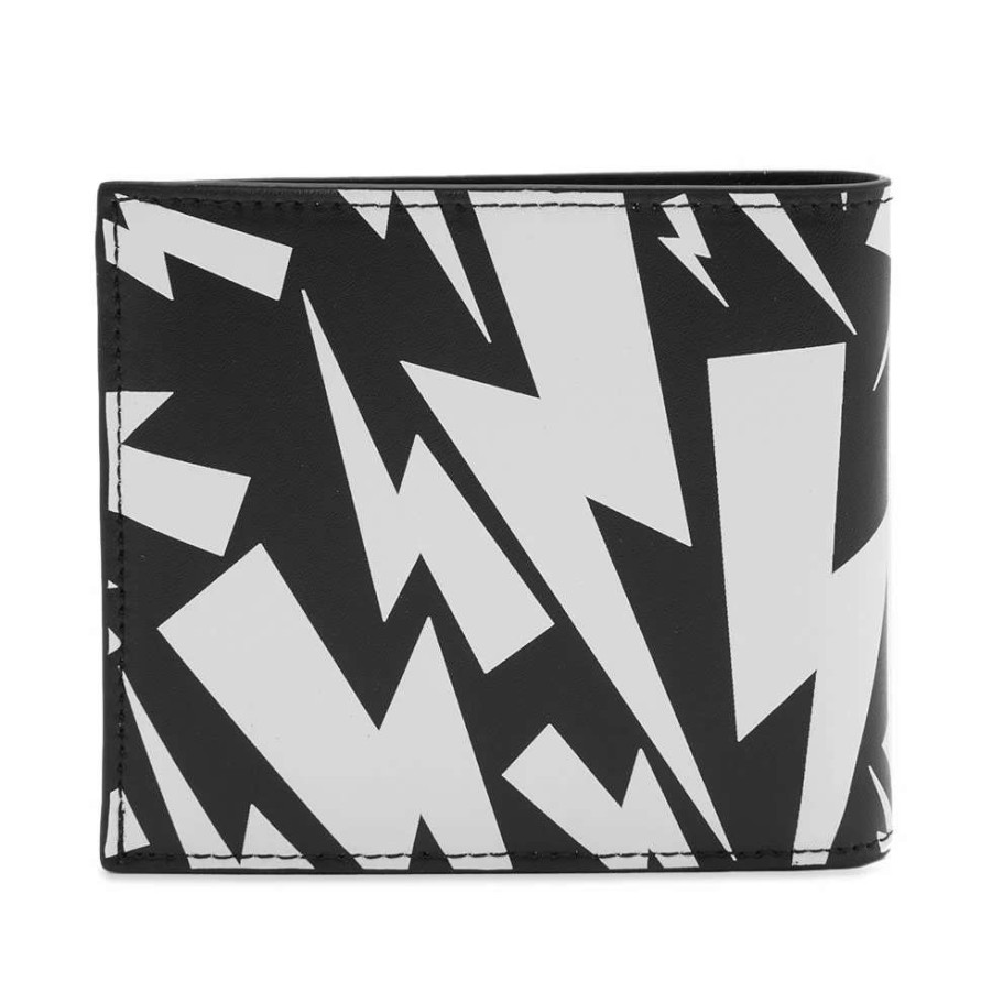 Accessories * | Neil Barrett Chaos Bolt Billfold Wallet