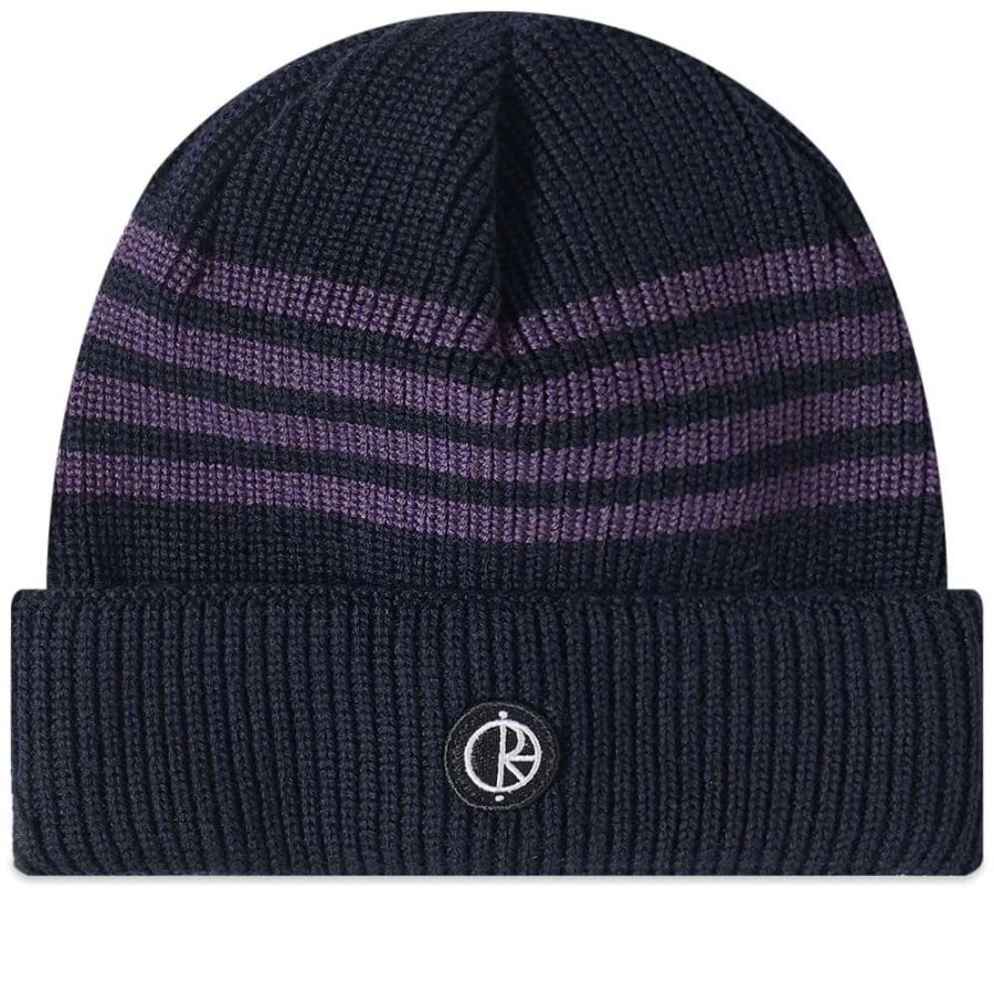 Accessories * | Polar Skate Co. Stripe Merino Beanie