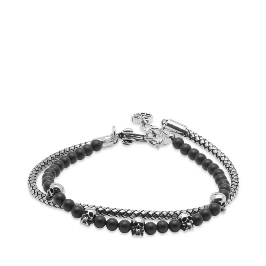 Accessories * | Alexander Mcqueen Double Layered Bracelet