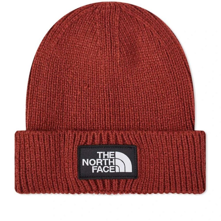 Accessories * | The North Face Logo Box Cuffed Beanie