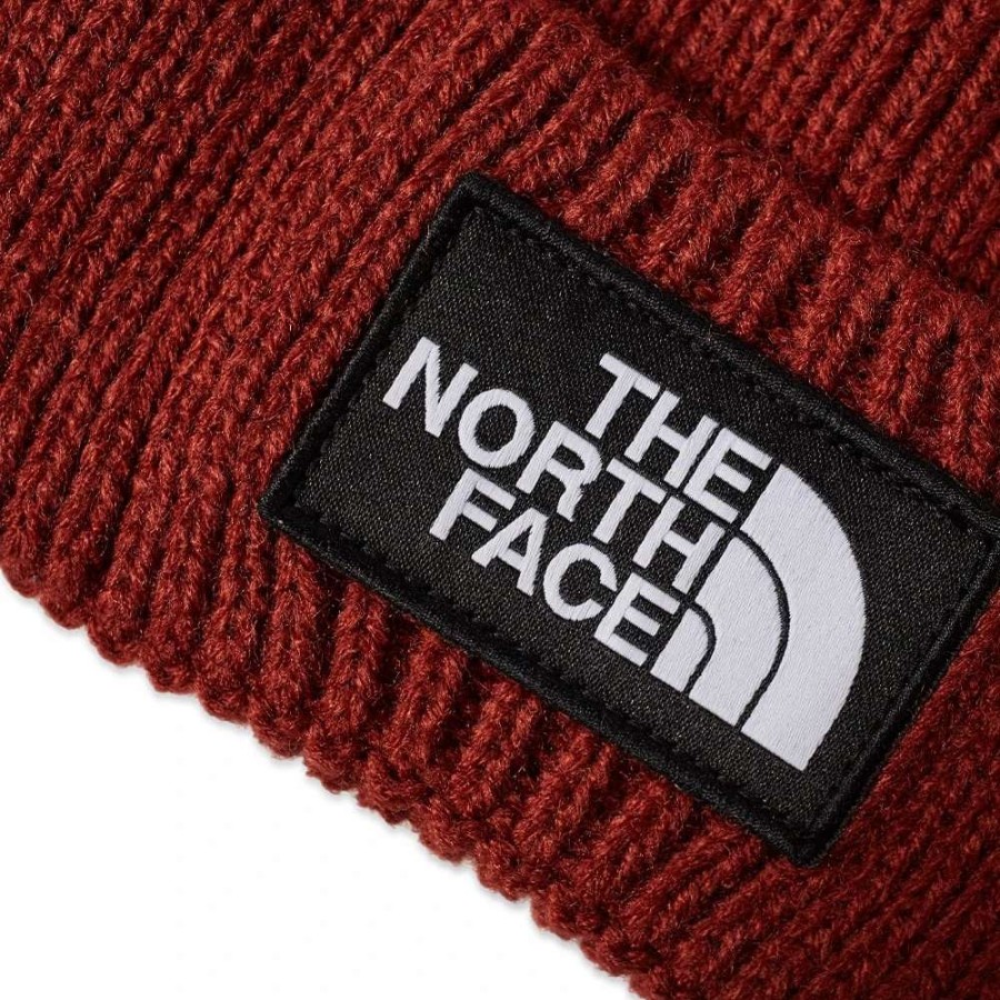 Accessories * | The North Face Logo Box Cuffed Beanie